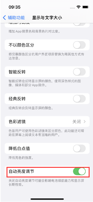 慈溪苹果15维修店分享iPhone 15 Pro系列屏幕亮度 