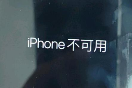 慈溪苹果服务网点分享锁屏界面显示“iPhone 不可用”如何解决 